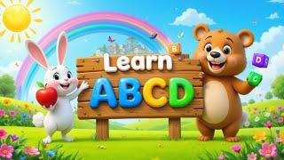 "A to Z Fun with Rabbit and Bear" | abcd learning  #abcd #abcdlearning #alphabet #rhymes  #kids