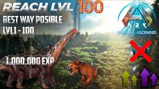 Best Way to Reach lvl 100 Fast in the New ARK ASA (ARK SURVIVAL ASCENDED)