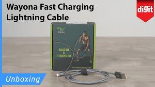 Wayona Fast Charging Lightning Cable Unboxing