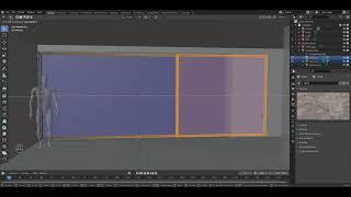 Blender: How to reshape the window rail from Archimesh?