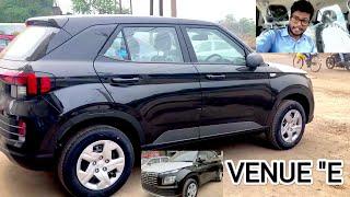 Hyundai VENUE E Base Variant 1.2 L Petrol | Phantom Black | Review | 2022