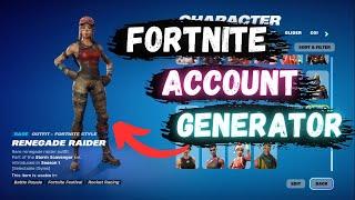 The BEST *OG* Fortnite Accounts Generator In 2024