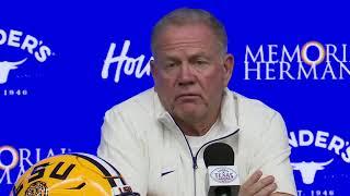 WATCH: Brian Kelly speaks after LSU win in Kinder's Texas Bowl