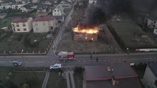 Pożar starego domu. Świerklany koło Rybnika  31.03.2019. 6:20 rano.