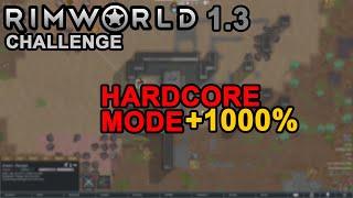 Most extreme and insane difficulty settings || Solo survival gameplay || Rimworld Hardcore mode