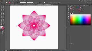 How to create beautiful Flower design using blend tool in Illustrator | See Creation