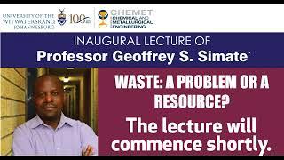 Inaugural Lecture of Professor Geoffrey Simate