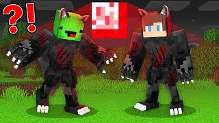 JJ and Mikey Morph into WEREWOLF - Maizen Minecraft Animation