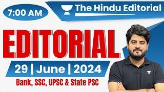 29 June 2024 | The Hindu Analysis | The Hindu Editorial | Editorial by Vishal sir | Bank | SSC |UPSC