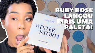 TESTEI A NOVA PALETA DA RUBY ROSE! | WINTER STORM ️