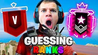 Guessing Your Rank in Rainbow Six Siege