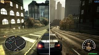 Need For Speed Most Wanted Unreal Engine 5 Remake VS Original 2005 MW