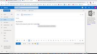 HOW TO ADD HYPERLINK TO OUTLOOK EMAIL MESSAGES