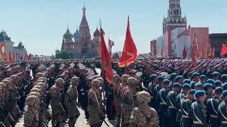 Парад Победы на Красной Площади в Москве 24 июня 2020 года.