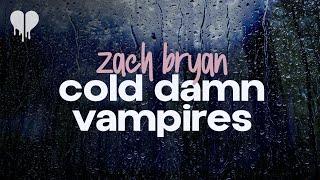 zach bryan - cold damn vampires (lyrics)