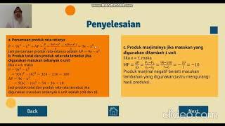 Fungsi Produksi - Penerapan Fungsi Non-Linear Dalam Bidang Ekonomi