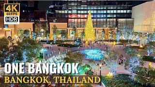 [BANGKOK] One Bangkok "Walking Tour Christmas Market & Illumination 2024" | Thailand [4K HDR]