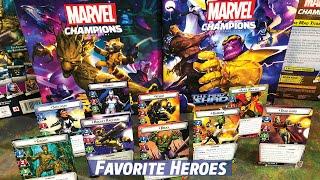 Favorite Heroes for MARVEL CHAMPIONS  |  Top 10 (of 26) for my Play Style