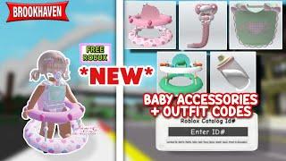 NEW BABY WALKERS, BOTTLE, PACIFIER, BIB + OUTFIT ID CODES FOR BROOKHAVEN RP, BERRY AVENUE & BLOXBURG