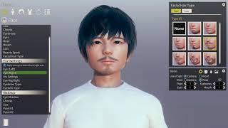 AI-Shojou male character creation