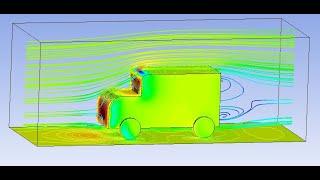 Chapter 10: ANSYS CFX modelling an external air flow over a truck.