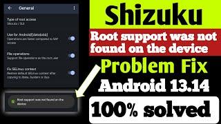 Root support was not found on the device ||  Android 14 data folder access