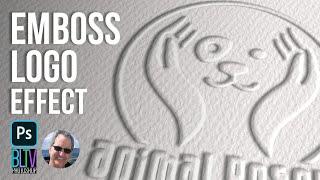 Photoshop: How to Create the Look of an Embossed Logo on Paper.