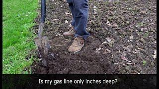 Safe depth of underground utilities