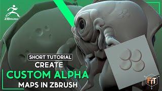 Create easy custom alpha maps in Zbrush