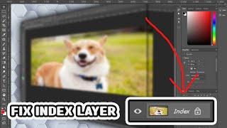 How to unlock index layer in photoshop