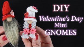 Valentine's Day Mini Gnomes | DIY Mini Gnomes | How To Make Tiny Gnomes | No Sew Gnome Tutorial