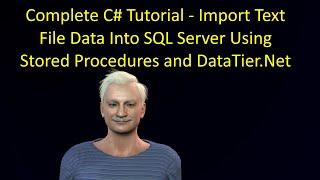 Complete C# Tutorial How To Import Text Data Using DataTier Net