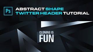 Abstract Shape Twitter Header Tutorial [EASY] | FREE PSD | Photoshop CC | MarioTGraphics