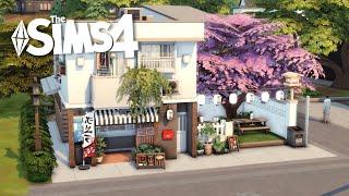  Mt. Komorebi Apartment + Ramen Sushi Restaurant  | Sims 4 Stop Motion | NO CC