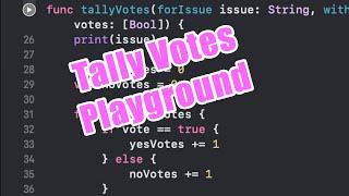 Tally Votes for  Playground in Swift Explorations