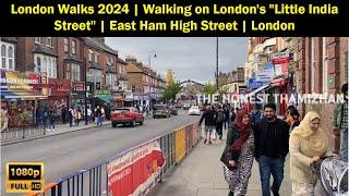 London Walks 2024 | Walking on London's "Little India Street" | East Ham High Street | London