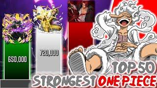 Top 50 STRONGEST ONE PIECE CHARACTERS | One Piece POWER LEVELS | BrilaScale