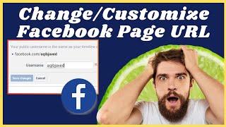 How to change Facebook page URL (Quick 2024) | How to customize Facebook account URL