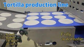 The Mexican tortilla production line we installed in South Korea | flour tortilla making machine