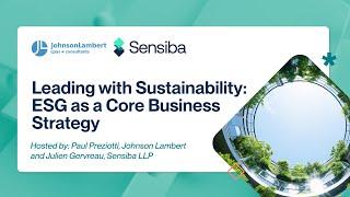 Leading with Sustainability: ESG as a Core Business Strategy