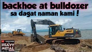 backhoe at bulldozer sa dagat naman kami , buhay heavy equipment operator