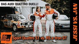 Das DUELL: Audi Sport Quattro S1 vs. RS e-tron GT!  Gewinnt der Urquattro gegen 646 Elektro-PS?!