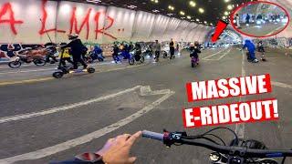 MASSIVE E-Bike Rideout In Streets of LA! *100+ riders*