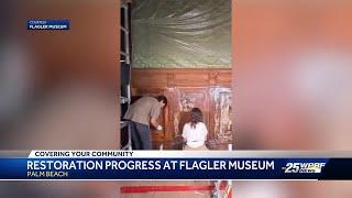 The Flagler Museum renovation project reveals rare West Indies Satinwood