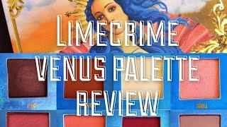 REVIEW | LIMECRIME VENUS PALETTE + SWATCHES