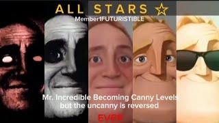 Mr incredible becoming canny all stars but the uncanny is reversed