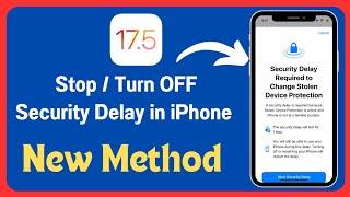 Fixed:  Stop Security Delay in Progress in iPhone | How To End Security Delay in iPhone