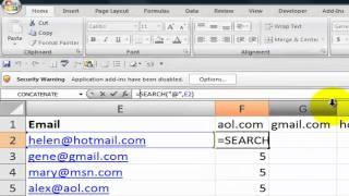 How to Search for Text Strings in Excel