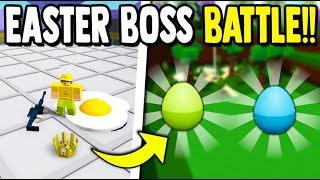 EASTER BOSS BATTLE!! (FREE EGGS) | Build a Boat for Treasure ROBLOX