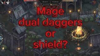 Vampire's Fall Origin: My Mage dual or shield? For PvE i  recommend duals ;)